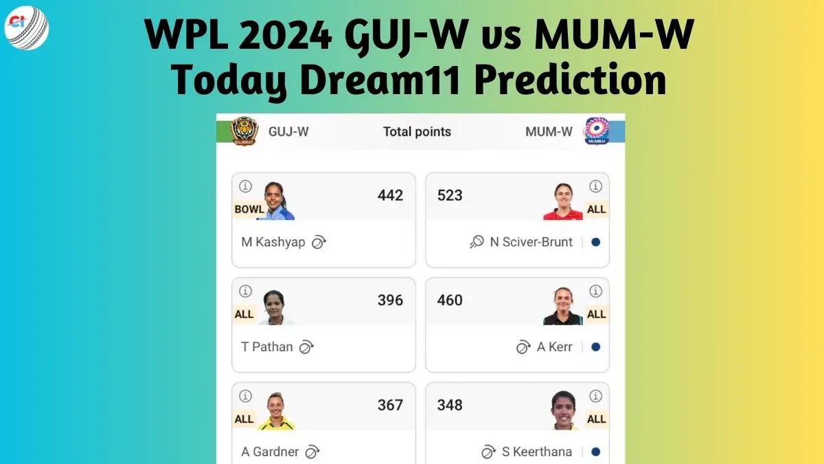WPL 2024 GUJ-W vs MUM-W Dream11 Prediction in Hindi